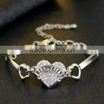 Free Mould Heart Bracelet Personal Custom Birthday Heart Bracelet Lovely Pink Heart Bracelet for Young Ladies photo-5