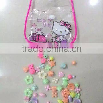 Hot Sales Diy Handmade Acrylic Beaded Set Bags Pack Children Early Educational Diy Loose Beads Bags Set for Promotion Items photo-4