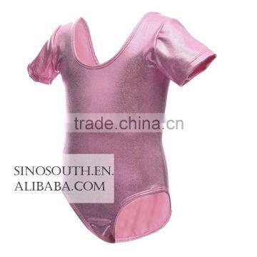 2017 New Arrival Ballet Sparkle Short Sleeve Gymnastics Leotard for Girls photo-5