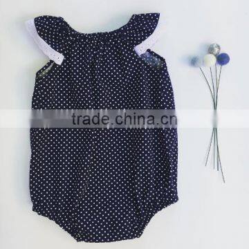 Cute Baby Plain Romper Lace Boarding Toddler Jumpsuit Wholesale Baby Clothes photo-6