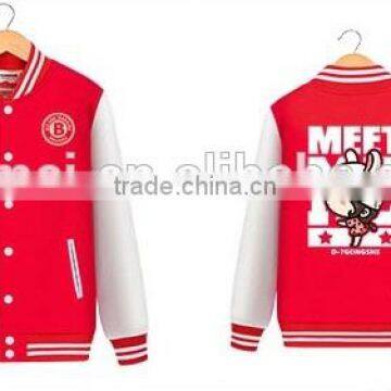 100% Polyester Wholesale Customized Man Woman Baseball Jacket photo-2