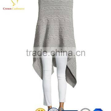 Fur Trimmed Cashmere Cable Shawl Cashmere Shawl With Fur photo-3