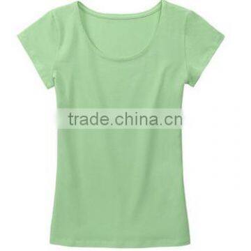 Wholesale 100% Cotton Blank Woman t Shirt 2016