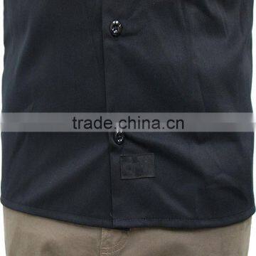 OEM China Factory Dark Color Work Wear Clothes Short Sleeve Durable Work Uniforms for Men photo-5