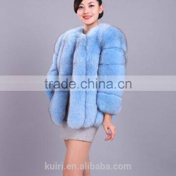 PC-264 Luxury women coat short style jacket real fox fur coat with high quality genuine fox fur