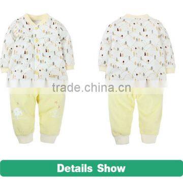 100% Cotton Spring and Winter Full Sleeve Children Clothing Set Wholesale Adult Baby Wear photo-2