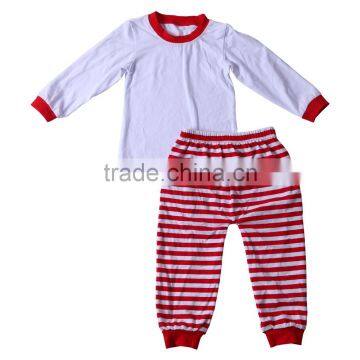 2017 solid tops &stripe pants with buttons kids clothing girls and boys outfits baby pajamas