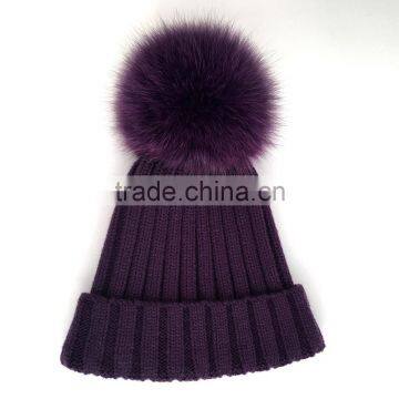 Myfur Winter High Quality Warm Wholesale Knitted Hats for Woman photo-2