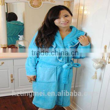 100% Polyester Home Pajamas Sleepwear With Buttons photo-6