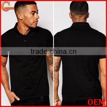 High quailty muscle fit short sleeve polo shirt for men