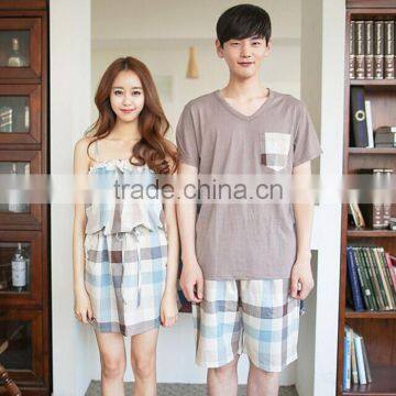 Lovers Pajamas Short Sleeve Shorts Knitted Cotton Good Quality Lovable Household to Suit the New Summer photo-2