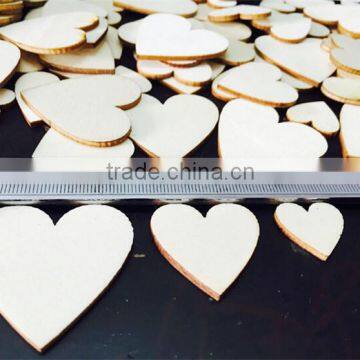 Peach Heart Log DIY Wood Buttons photo-3