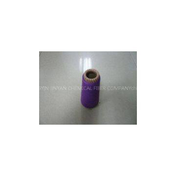 Purple Spinning Sock Dyed Spun Polyester Yarn for Weaving & Knitting