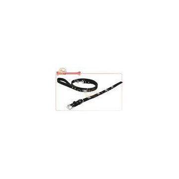Adjustable Bone Studs Faux leather Pet Collar And Leash Set For Dog