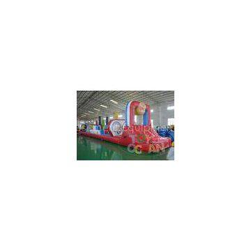 Colorful Giant Inflatable Games / Extrior Inflatable Dry Slide Durable