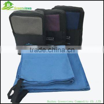 Lightweight microfiber sport towel softtextile microfiber with embroider microfiber towels wholesale