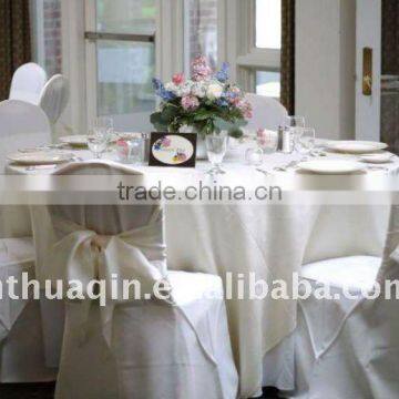 hotel 100% polyester chair cover for banquet and weddings