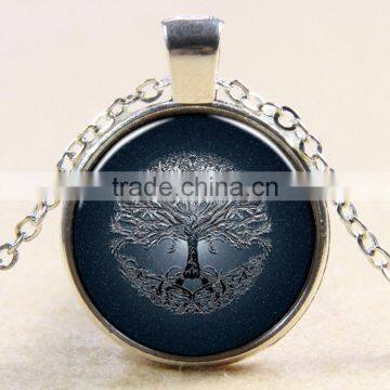 XP-TGN-LT-112 Best Price Antique Diy Image Dome Cabochon Tree Of Life Time Gem Necklace In Alloy