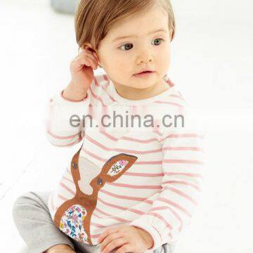 Animal Friends Baby Jersey Play Set Children Wear Hot Sale Girls Wear Sets photo-3