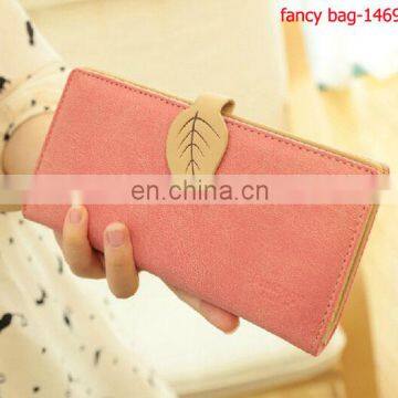 2015Fashion synthetic leather card holder lady hand long purse
