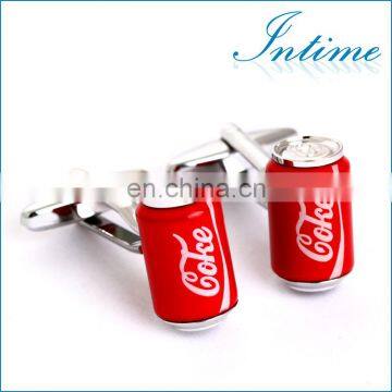 Red Coke Mens Shirt Cufflinks