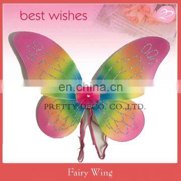 Glitter printing Wholesale kids butterfly fariy wing costume