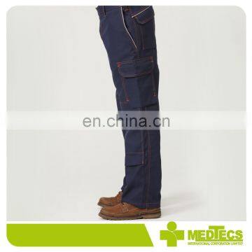 Black Elastic Band Workwear Cargo Pants With Pockets