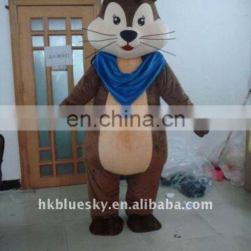 blue neck warmers fox mascot costume