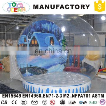 christmas inflatable bubble snow globes for Outdoor Exhibition