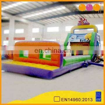 AOQI with free EN14960 certificate specter obstacle course with small slide interesting inflatable obstacle game in 2016