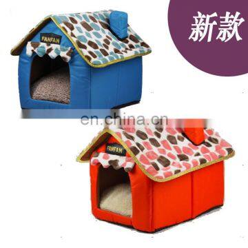 Soft dog colourful house pet plush house, pet plush house, plush pet home