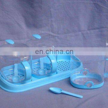 plastic oil vinegar cruet set