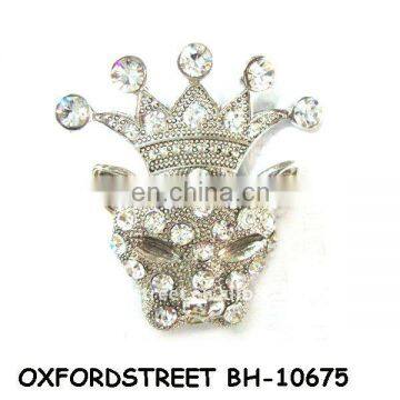 fashion jewelry animal &alloy rhinestone in leopard style brooch BH-10675