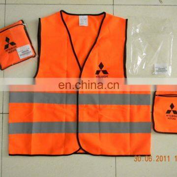 New Attractive Looking no Printing Foldable Reflective Safety Vest/jacket photo-4