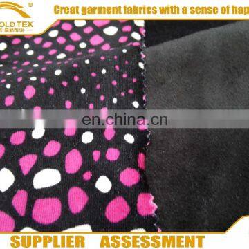 2016 Super Soft Velvet Bonded With Elasticity Fabric For Garment