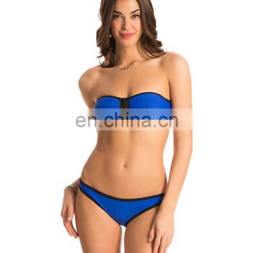 Cobalt Front Zip Bikini