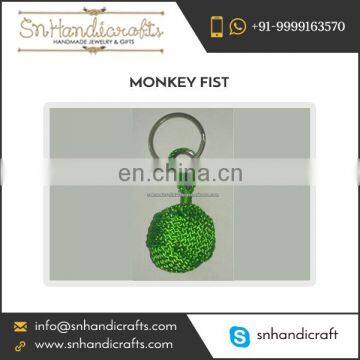 Eye Catching Designs Knot Keychain Monkey Fist Nautical Rope Keychain Available for Sale