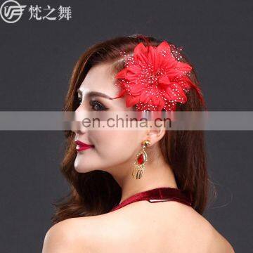 P-9086 Multy color performance stage women belly dance head flower headwear