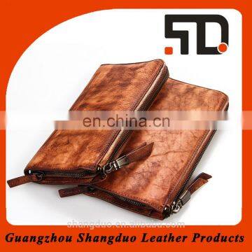 Latest design retro men genuine leather wallet