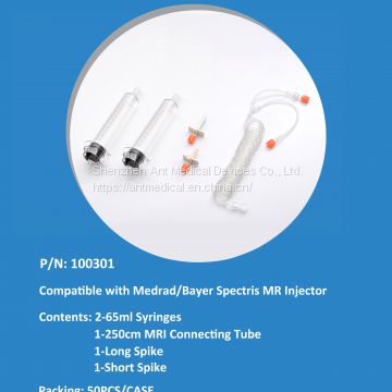 MR syringe for Bayer/Medrad Spectris Solaris, Spectris MR Contrast Media Injection System,The SQK 65VS, SSQK 65/115vs