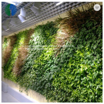 handmade artificial green plant  wall panel for decoration