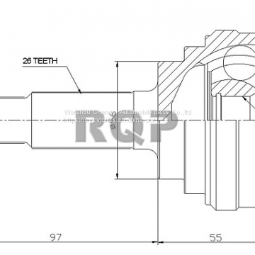 OUTER CV JOINTS/TO-016 4341010150/ TO-16 4341012050/Automotive parts/supply