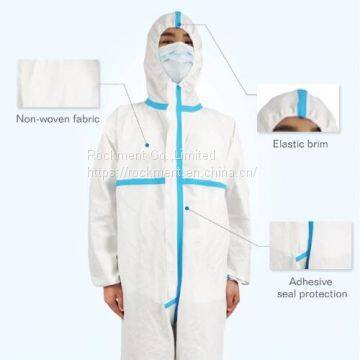 Protective Microporous Disposable Non-Woven Coveralls Disposable photo-2