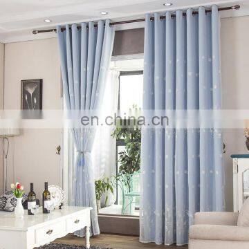 High quality unique floral embroidery design window curtains living room