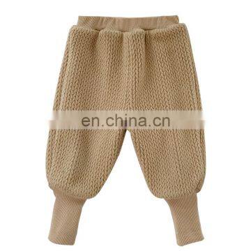 New Style Boutique Girls Knitted Pants High Quality Winter Warm Solid children's pants