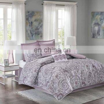 Kashmir 8 Piece Comforter Set Hypoallergenic Microfiber Lightweight All Season Paisley Print Bedding Set photo-3