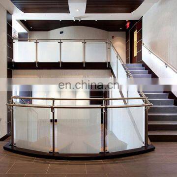 Outdoor Balcony Railing Design Stainless Steel Glass Railing Balustrade Handrail photo-5
