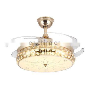 Декоративный невидимый потолочный вентилятор с подсветкой и скрытыми лопастями, управляемый дистанционно, для гостиной photo-2