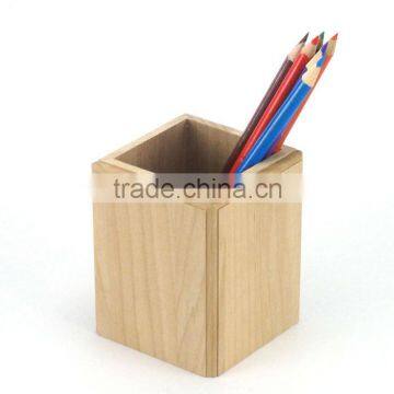 Luxury varnishing solid wood pen holder