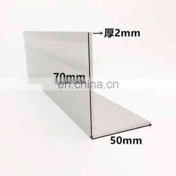 Angle Aluminum Unequal Side Aluminum Alloy Profile 50x70x2 mm Triangle Edging Strip L-shaped Aluminum Trim Angle